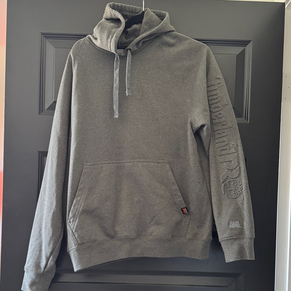 Timberland PRO Dark Gray Hoodie with Embroidered Logo